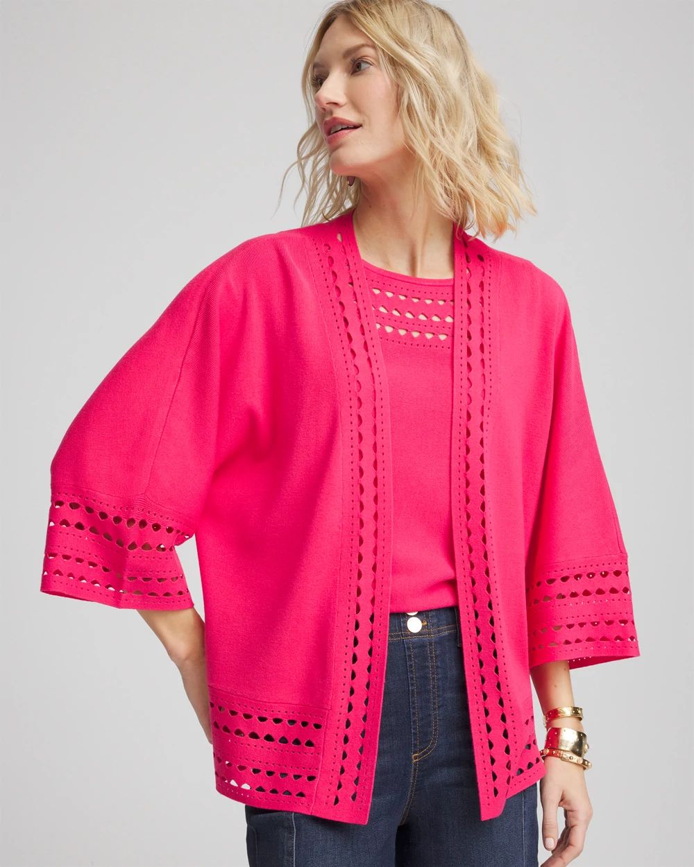 Cutout Open-Front Cardigan | Chico's Cutout Open-Front Cardigan | Chico's